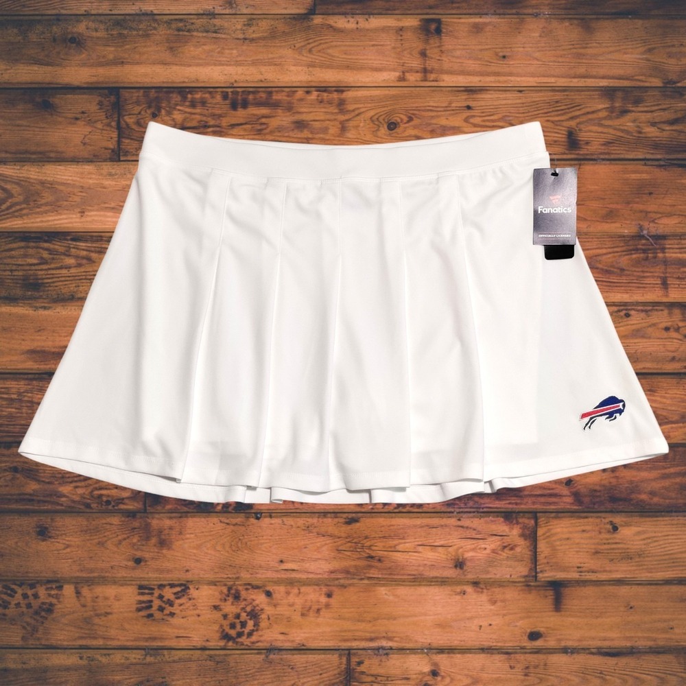 NEW Fanatics Buffalo Bills Skort Womens 2XL White Embroidered Logo NFL